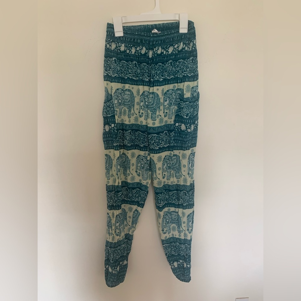 Blue Harem Elephant Pants